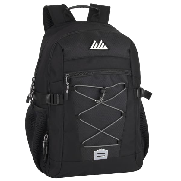 Trailmaker Bungee Backpack With 17in Laptop Sleeve, Black