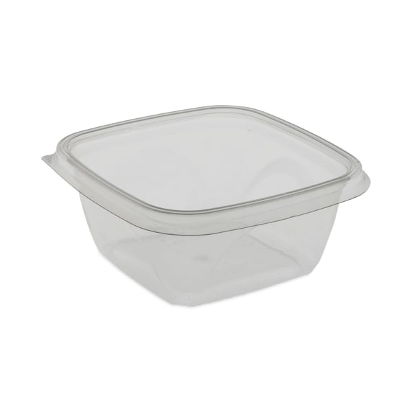 Pactiv Evergreen EarthChoice Square Bowls, 16 Oz, Clear, Plastic, Carton Of 504 Bowls
