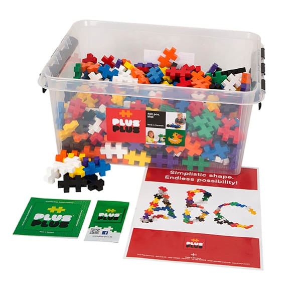 Plus-Plus Building Blocks Big Set, 400-Piece Tub