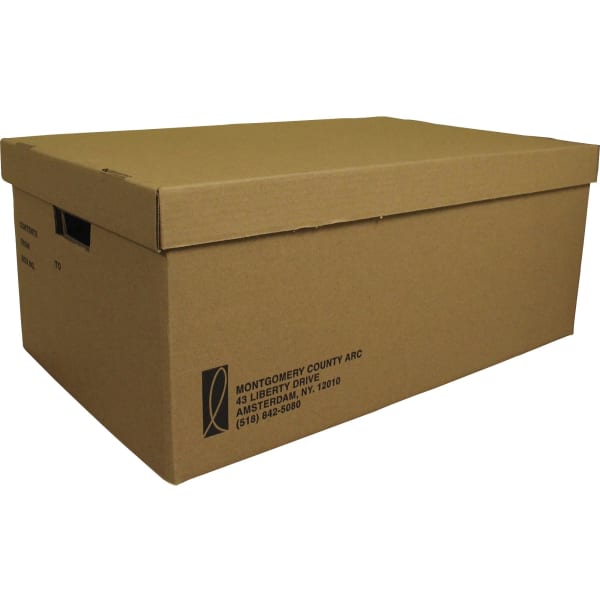 SKILCRAFT File Storage Box - Media Size Supported: Letter 8.50in x 11in , Legal 8.50in x 14in - Lift-off Closure - Double Wall - 32 ECT - Corrugated Board, Cardboard - Brown - For Storage, Paper - Recycled - 12 / Bundle