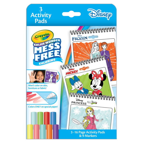Crayola Color Wonder 3-Pack Activity Pad Bundle, Disney