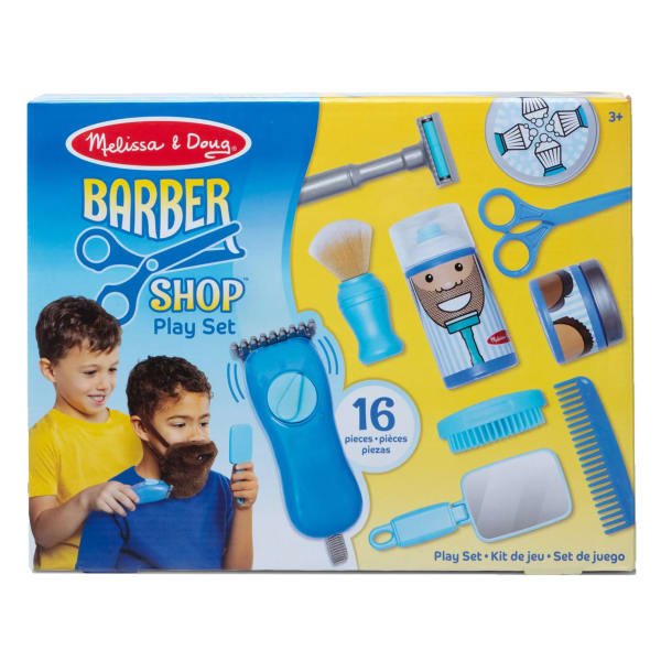 Melissa & Doug Barber Shop Play Set, 13-1/6in x 10-1/16in