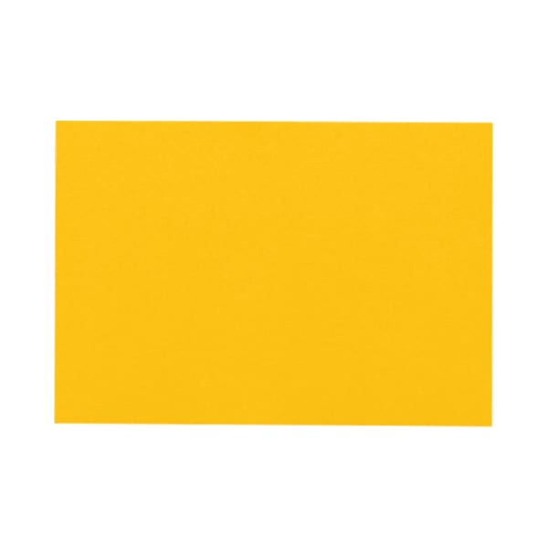 LUX Mini Flat Cards, #17, 2 9/16in x 3 9/16in, Sunflower Yellow, Pack Of 250