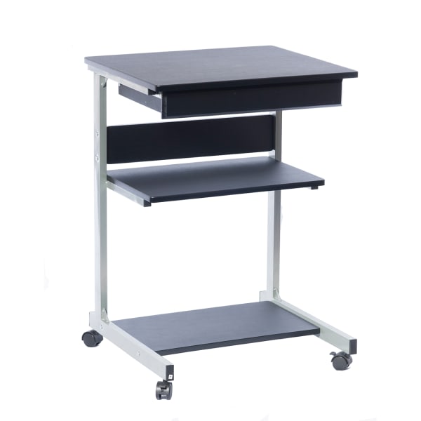 Techni Mobili 22inW Laptop Table Standing Desk, Graphite