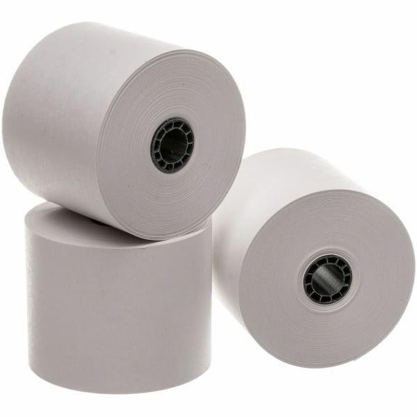 Business Source Single-ply 150ft Adding Machine Rolls - 2 1/4in x 150 ft - Sustainable Forestry Initiative (SFI) - Lint-free - White - 100 / Carton