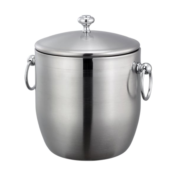 Service Ideas Double Wall Ice Bucket, 3L, Silver