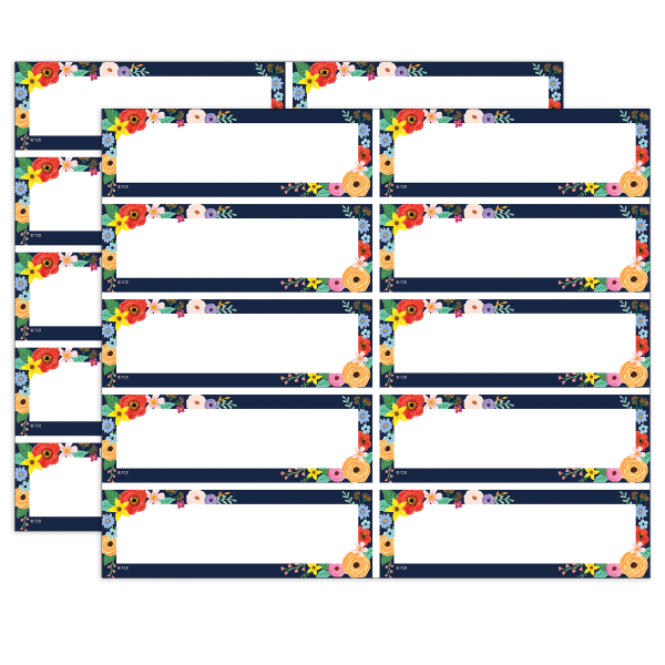 Teacher Created Resources Labels Magnetic Accents, Wildflowers, 20 Per Pack, Set Of 2 Packs