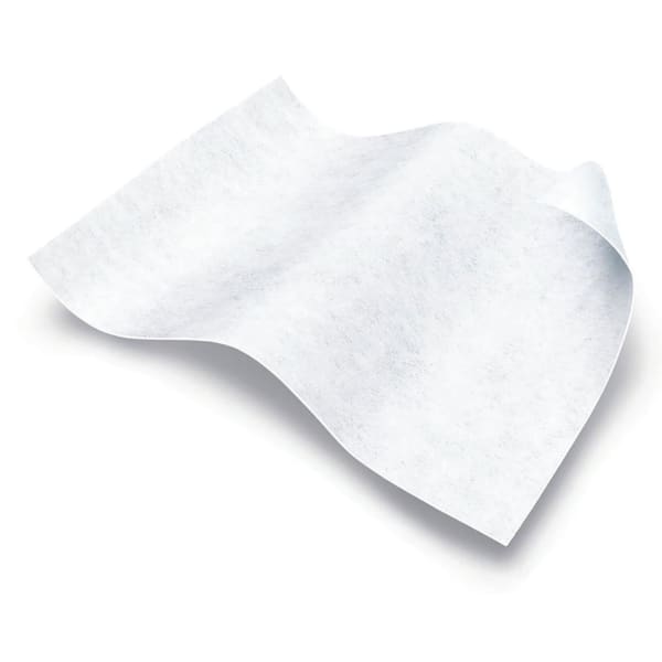 Medline Ultra-Soft Dry Wipes, 12 x 14in, White, 90 Wipes Per Bag, Case Of 12 Bags