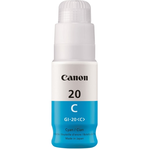 Canon GI-20 MegaTank Ink - Inkjet - Cyan - 1Each