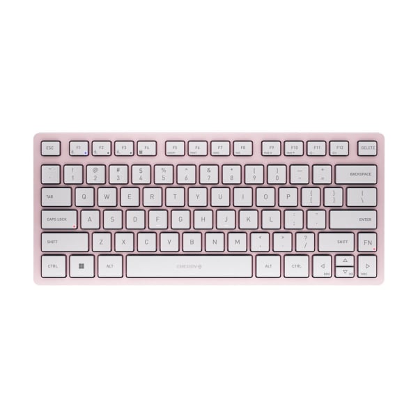 CHERRY KW 7100 Keyboard - Multi-Device, Compact, 3 Bluetooth Channels, AES-128 Encryption, Status LEDS, Abrasion-proof Key Legends