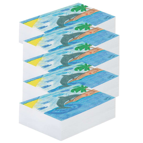 Pacon Newsprint Paper, 9in x 12in, White, 500 Sheets Per Pack, Set Of 5 Packs