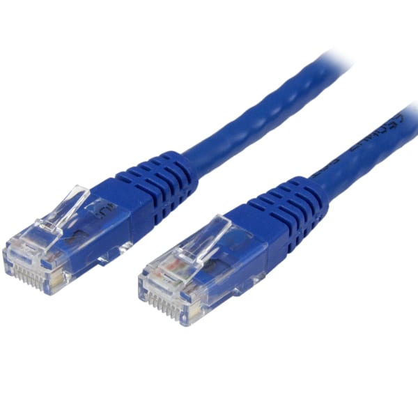 StarTech.com 6ft CAT6 Ethernet Cable - Blue Molded Gigabit - 100W PoE UTP 650MHz - Category 6 Patch Cord UL Certified Wiring/TIA - C6PATCH6BL