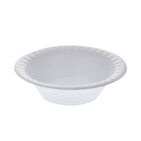Pactiv Evergreen Placesetter Placesetter Satin Non-Laminated Foam Dinnerware, Bowl, 12 oz, 6in dia, White, 1,000/Carton