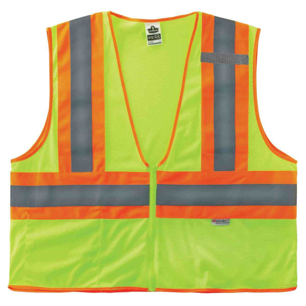 Ergodyne GloWear Safety Vest, 2-Tone 8230Z, Type R Class 2, 4X/5X, Lime