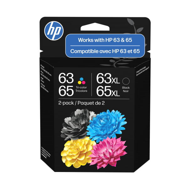 HP 63/65 Clr/XL Blk Ink Crtg Combo 2-Pk