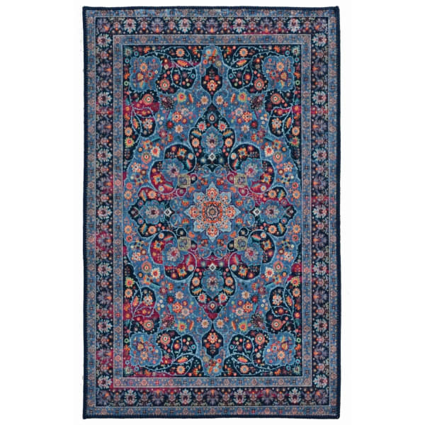 Linon Innova Area Rug, 2-9/53ft x 3-9/53ft, Mayhew Navy/Blue