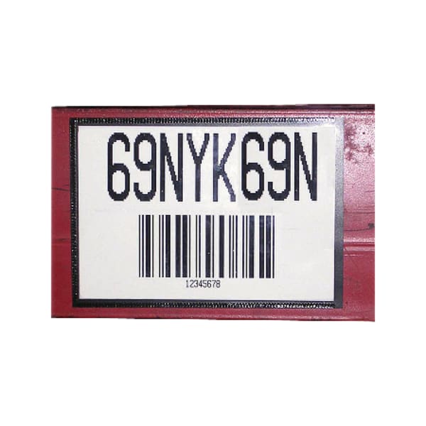 Tatco Magnetic Label Holders, 3 3/8in x 5 3/8in, Black/White, Pack Of 10
