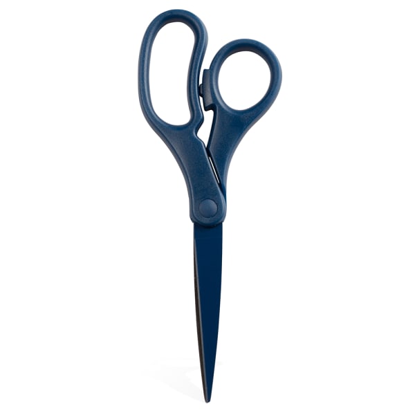JAM Paper Precision Scissors, 8in, Pointed, Navy Blue