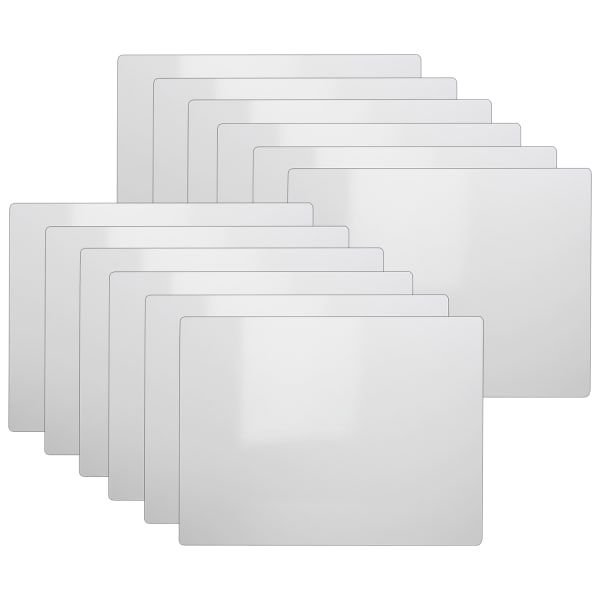 Flipside Products Two-Sided Dry-Erase Boards, 5in x 7in, White, Pack Of 12 Boards