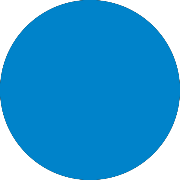 Tape Logic Removable Round Color Inventory Labels, DL614C, 3in, Light Blue, Pack Of 500