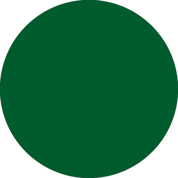 Tape Logic Removable Round Color Inventory Labels, DL614D, 3in, Green, Pack Of 500