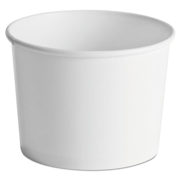 Chinet Paper Food Containers, 64 Oz, White, 25 Containers Per Pack, Carton Of 10 Packs