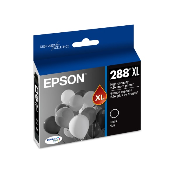 Epson 288XL DuraBrite Black High-Yield Ink Cartridge, T288XL120-S
