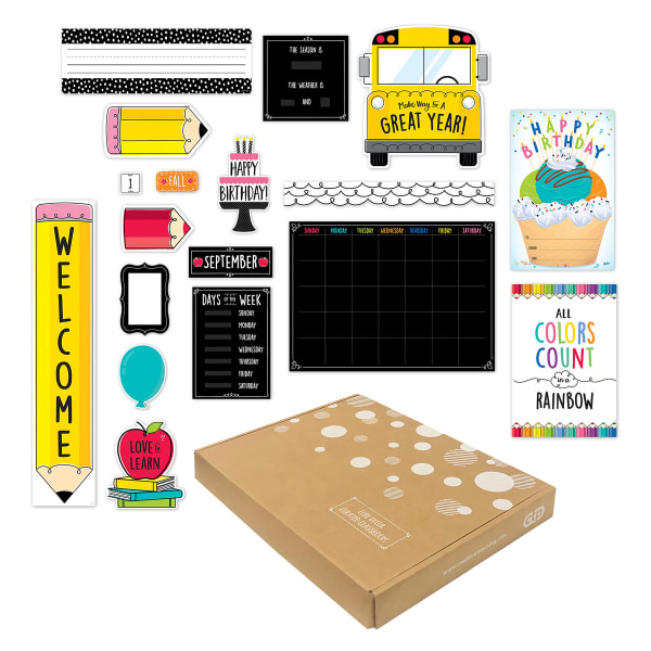 Creative Teaching Press Curated Classroom Core Decor Bulletin Board Set, Back To School, All Ages, Set Of 268 Pieces