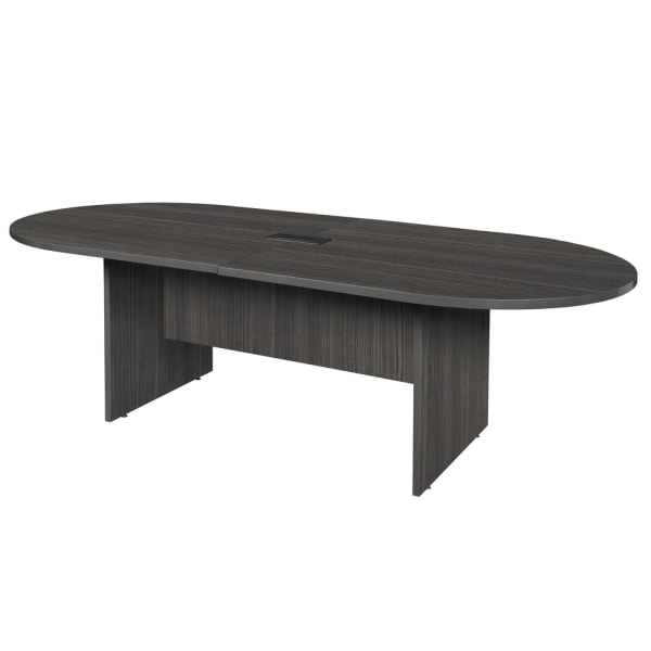 Regency Legacy Melamine Oval Conference Table, 29inH x 95inW x 43inD, Ash Gray
