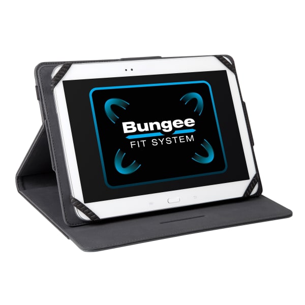 Targus Universal THZ457 Carrying Case for 9in to 10.1in Tablet - Black - Faux Leather, Polyurethane Body - 10.6in Height x 7.9in Width x 0.8in Depth