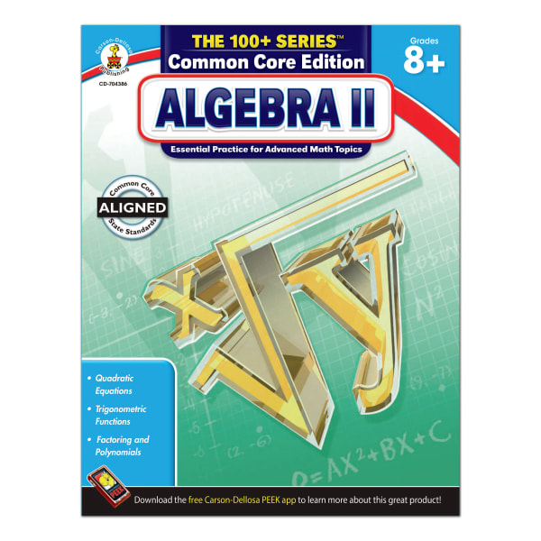 Carson-Dellosa The 100+ Series Algebra II, Grades 8+