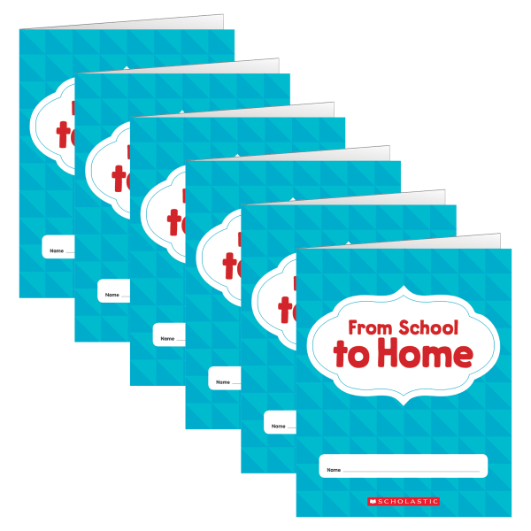 Scholastic Teaching Solutions From School To Home Folders, Letter Size, Multicolor, Pack Of 6 Folders