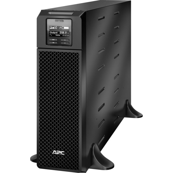 APC Smart-UPS On-Line, 5.4kVA, Tower, 208V, 2x L6-20R+2x L6-30R NEMA outlets, Network Card+SmartSlot, Extended runtime, W/O rail kit - SRT5KXLT