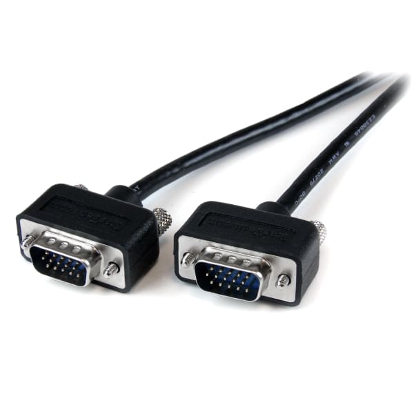 StarTech.com 10 ft Low Profile High Resolution Monitor VGA Cable - HD15 M/M - Connect your VGA monitor with the highest quality connection available