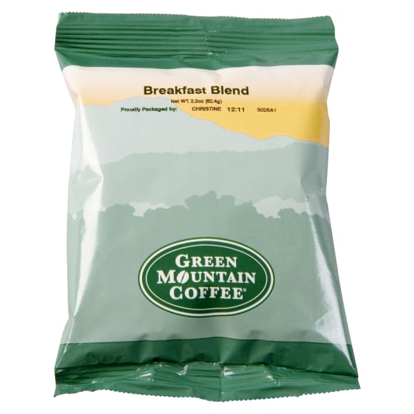 Green Mountain Coffee Single-Serve Coffee Packets, Breakfast Blend, Carton Of 100