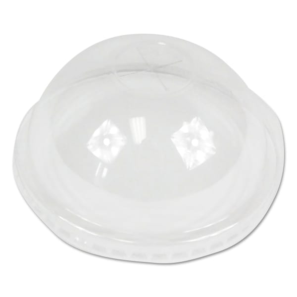 Boardwalk PET Cold Cup Dome Lids For 14-24 Oz Cups, Clear, Carton Of 1,000 Lids