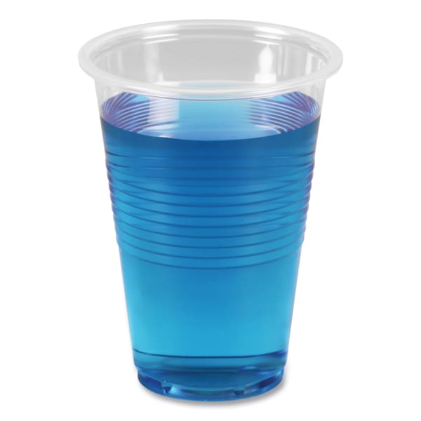 Boardwalk Plastic Cold Cups, 16 Oz, Clear, Sleeve Of 50 Cups, Carton Of 20 Sleeves