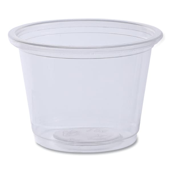Boardwalk Souffle/Portion Cups, 1 Oz, Clear, 20 Cups Per Sleeve, Carton Of 125 Sleeves