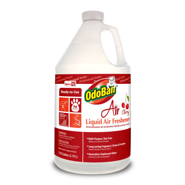OdoBan Professional Series Ready-to-Use Air Cherry Liquid Air Freshener, Cherry Scent, 1 Gallon