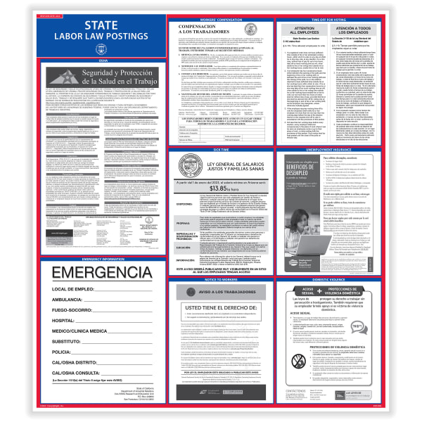 ComplyRight State Labor Law Poster, Spanish, New York