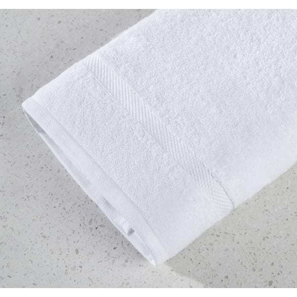 HSM Washcloths, Dolce Vita, 13in x 13in, White, Diamond Dobby Border, Total Qty 264
