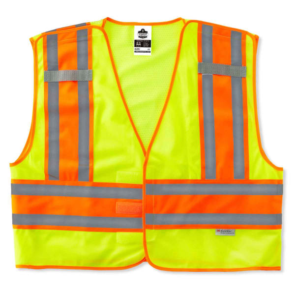 Ergodyne GloWear Safety Vest, Public, Type-P Class 2, Large/X-Large, Lime, 8245PSV
