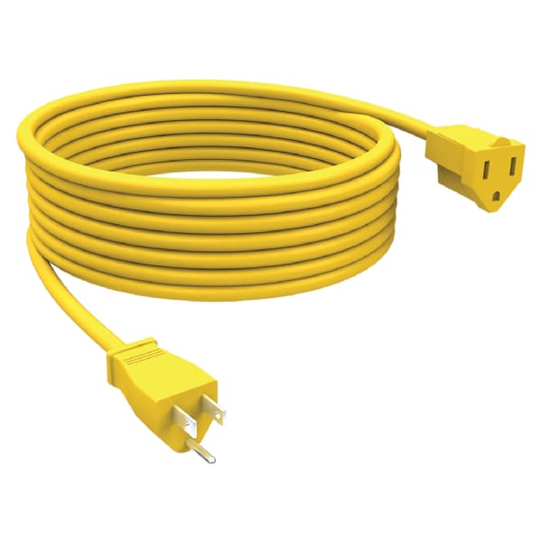 Stanley 33157 Outdoor Power Extension Cord, 15ft, Yellow