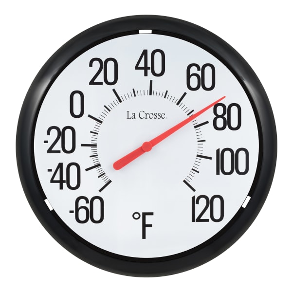 La Crosse Technology Analog Weather Thermometer, 13-1/4inH x 1-7/8inW x 13-1/4inD
