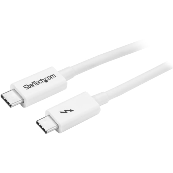 StarTech.com 3.3ft (1m) Thunderbolt 3 Cable, 20Gbps, 100W PD, 4K Video, Thunderbolt-Certified, Compatible w/ TB4/USB 3.2/DisplayPort - 3.3ft (1m) Passive Thunderbolt 3 cable - Delivers consistent 20 Gbps performance