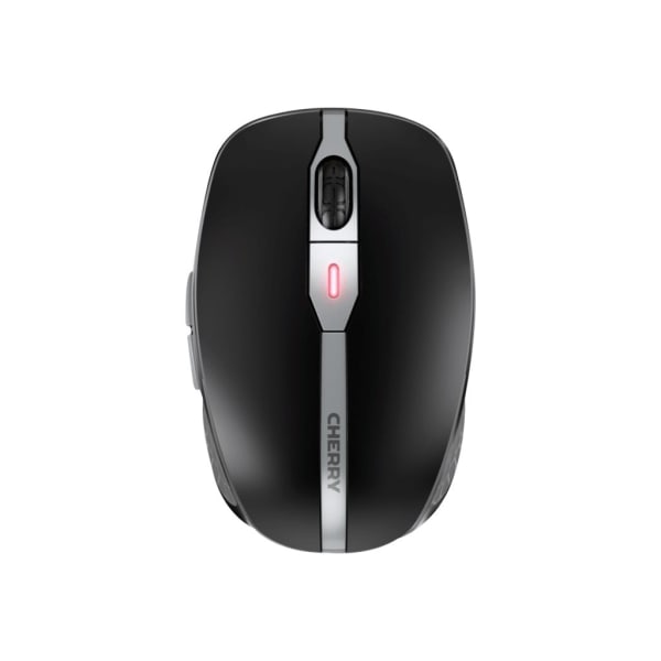 CHERRY MW 9100 - Mouse - compact, with a charging function and two-in-one operation - 6 buttons - wireless - 2.4 GHz, Bluetooth 4.0 - USB wireless receiver - black