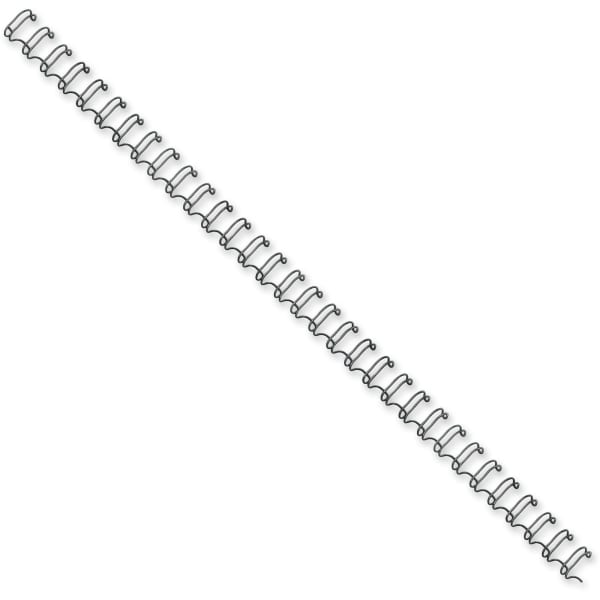 Fellowes Double-Loop Wire Binding Combs, 0.3in x 11in x 0.3in, Black, Pack Of 25