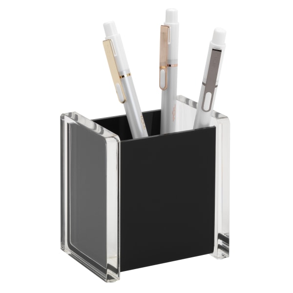 Realspace Black Acrylic Pencil Cup