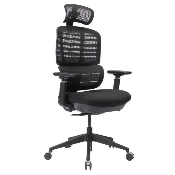 WorkPro Momentum Ergonomic Mesh/Mesh Active High-Back Office Chair, Black/Black, BIFMA Compliant