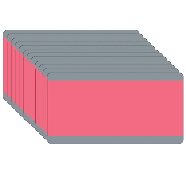 Ashley Productions Big Reading Guides, 3-3/4in x 7-1/4in, Rose, Pack Of 12 Guides